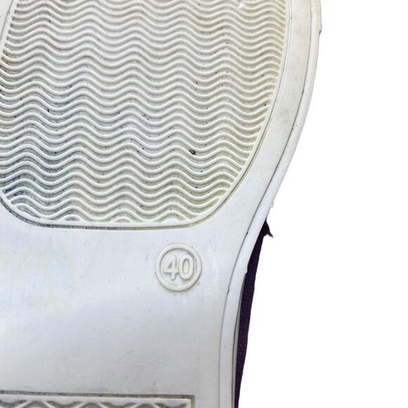 Women’s Purple Low Top Slip-On Distressed Sneakers Size 8.5 - Picture 7 of 12